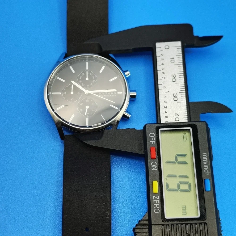2019 Skagen Denmark Holst Chronograph 42mm‎ Mens Quartz Watch Fully Restored